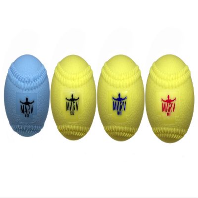 Marv Softballs - Velo Set/Hitting Set (Soft Shell Plyo Softball) Original Plyo with Seams Velocity Development Set - 4 Weighted Softballs (3)