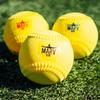 Marv Softballs - Velo Set/Hitting Set (Soft Shell Plyo Softball) Original Plyo with Seams Velocity Development Set - 4 Weighted Softballs (3) view 2