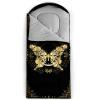 QOOMO Golden Butterfly Printed Camping Sleeping Bags,3 Season Warm & Cool Weather,Lightweight,Waterproof Sleeping Bags for Adults & Kids,Traveling,and Outdoors,Camping Gear Equipment,31x90inch view 3