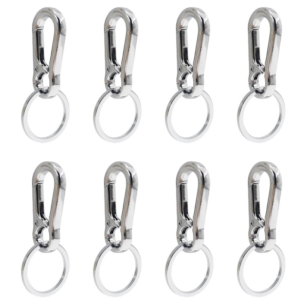4 PCS Metal Keychain Carabiner,SAFYY Quick Release Carabiner Clip,Keyring Chain Holder,Clip for Keys on Pants