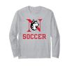 Northeastern Huskies Soccer Icon Officially Licensed Long Sleeve T-Shirt view 1