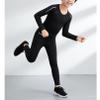Fldy Youth Boy Base Layer Long Sleeve Compression Shirts and Leggings Pants Thermal Underwear Set Running Pants Tights Black 5-6 Years view 2