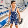 4 Time All American Sublimated Wrestling Singlet  Stitched & Durable Mens Singlet  Singlet for Wrestling, MMA & Powerlifting Wrestling Singlet Youth Boys (Camo Blue, L 156-190 lbs.) view 4
