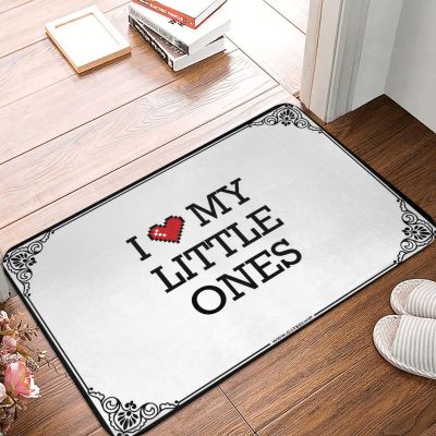 Abipuir Funny Patio Decor I Love My Little Ones Doormat Home Bar Accessories Fall Outside Door Mats (Color : Colour, Size : 50X80CM)