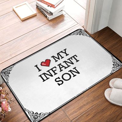 Abipuir Funny Patio Decor I Love My Infant Son Doormat Home Bar Accessories Fall Outside Door Mats (Color : Colour, Size : 50X80CM)