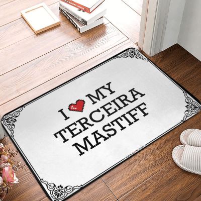 Abipuir Bar Accessories for Man Cave I Love My Terceira Mastiff Doormat Funny Gifts for Boss Funny Gifts for Boss (Color : Colour, Size : 50X80CM)