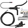 DYISLAND LD-200 2-Pistons Hydraulic Disc Brake Set for ebike,2-PIN Power-Off Electric Bike Hydraulic Brake kitHydraulic Brake Kits with mounting Tools and Screws (Black-Rear1850mm-Single Set) view 1