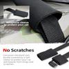 Abahub Car Soft Roof Rack Pads for Kayak,Canon,Surfboard,SUP Include 2 Tie Down Rope, 2 Quick Loop Strap, 2 Heavy Duty Tie Down Straps and a Storage Bag(Black) view 4