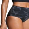 CRZ YOGA Womens High Waisted Bikini Bottom Tummy Control Bathing Suit Swimsuit Full Coverage Swim Briefs Jungle Camouflage Gray Small view 4