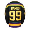 EETUG Mighty Ducks Jersey #96 Charlie Conway #99 Adam Banks #33 Greg Goldberg #66 Gordon Bombay Movie Hockey Jersey White Green (99 Black,2X-Large) view 4