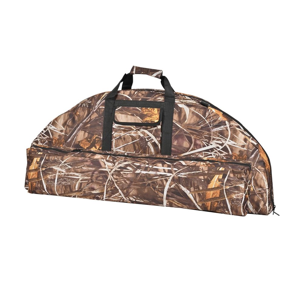 FENJANER Archery Compound Bow Case Soft Bow Bag with Arrow Quiver Light-Weight Bow Carry Bag with Adjustable Shoulder Strap & Backpack Straps for Adults Hunting and Target Practice (45", Camo)