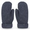 Whiteleopard Men's Winter Gloves Warm Lining Elastic Cuff - Knit Stretchy Cold Weather Warm Knit Thick Gloves Mittens. (Navy, Medium) view 1