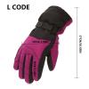 Kids Boys Winter Mittens Gloves Windproof Outdoor Sports Snow Skiing Gloves Toddler Girls Snow Mittens (Hot Pink, L) view 2