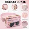 Clear Belt Bag Fanny Pack Stadium Approved for Women Men with Adjustable Strap Clear Crossbody Bag Waist Bag for Concerts Sports Travelling Hiking Running(pink) view 3