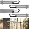 Maxcheck 4 Pack Tree Stand Bow Hanger Hooks for Hunting Folding Bow Holder Archery Shooting Gear Accessories Outdoors Sports Supplies (Gray, 13 Inch) view 1