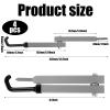 Maxcheck 4 Pack Tree Stand Bow Hanger Hooks for Hunting Folding Bow Holder Archery Shooting Gear Accessories Outdoors Sports Supplies (Gray, 13 Inch) view 2