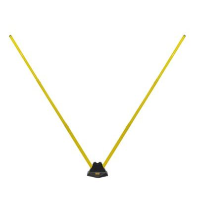HDYZJQ Football Training Agility Poles with Retractable Pole, Sports Trainning Speed Pole Improve Agility/Speed/Footwork, Yellow 70/150/180cm Marker Pole