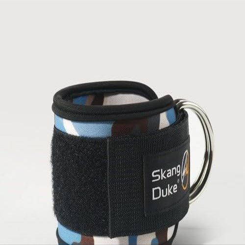 Ankle Straps for Cable Machine (Pair) (Camouflage Blue)