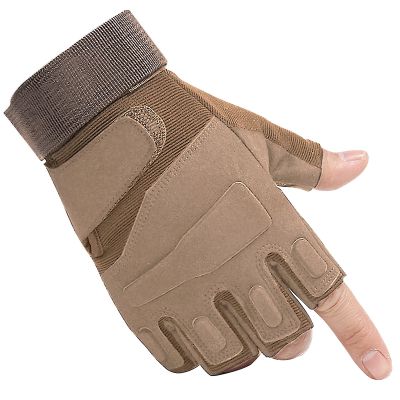 CHIMUYU Fingerless Tactical Glove Half Finger Airsoft Shooting Gloves for Men Women, Motorcycle Bike Cycling Driving Hunting Hiking Riding Outdoor Sport Gloves