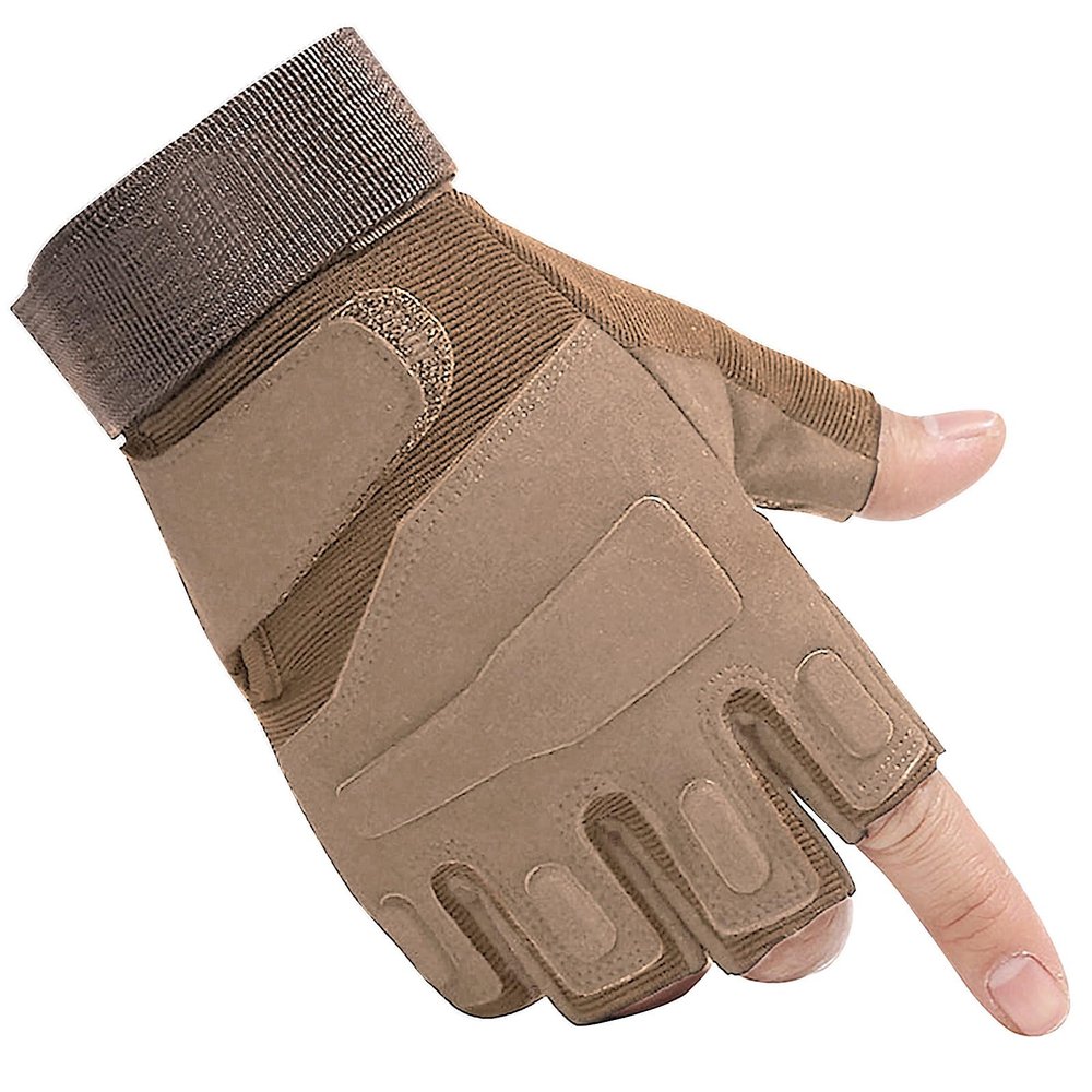 CHIMUYU Fingerless Tactical Glove Half Finger Airsoft Shooting Gloves for Men Women, Motorcycle Bike Cycling Driving Hunting Hiking Riding Outdoor Sport Gloves