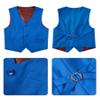 Toddler Suits for Boys 2T Royal Blue Vest and Pants Set with Black Dress Shirt Kids Tuxedo Suit for Wedding Ring Bearer Outfit Clothes view 4
