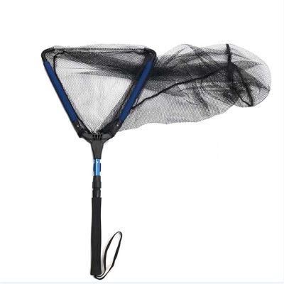 AOKLEY Fish Baskets Floating Water Folding Fish Protection, Net Fish Short Section 78CM, Deepening Fishing Protection and Fishing Net Easy to Use Fishing Protection (Color : Black)