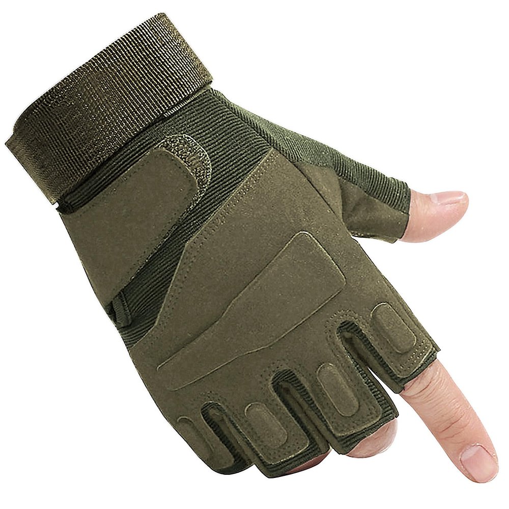 CHIMUYU Fingerless Tactical Glove Half Finger Airsoft Shooting Gloves for Men Women, Motorcycle Bike Cycling Driving Hunting Hiking Riding Outdoor Sport Gloves