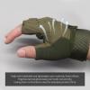 CHIMUYU Fingerless Tactical Glove Half Finger Airsoft Shooting Gloves for Men Women, Motorcycle Bike Cycling Driving Hunting Hiking Riding Outdoor Sport Gloves view 2