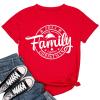 2023 Christmas Family Party Tshirt for Women Winter Xmas Graphic Tees(825-Red,M) view 1