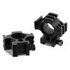 FOCUHUNTER High Profile 30mm Scope Ring Adapter with 1" Reducer Spacer Shims, Fit 30mm/1" Scope Tube, 20mm Picatinny Rail Base, Built-in Triple 2-Slot Picatinny Rail for Flashlight, Red Dot Sight view 2