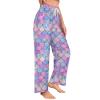 Ysidec Mermaid Fish Scale Women Lounge Pants Comfy Pajama Bottom Drawstring Sleepwear Long Pajamas Pants XL view 2