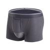 SWJGLITTR Men's U-Bag Breathable Boxer Briefs Mid-Waist Sports Underwear High Elastic Solid Underpants (Gray 1pc,4X-Large) view 1