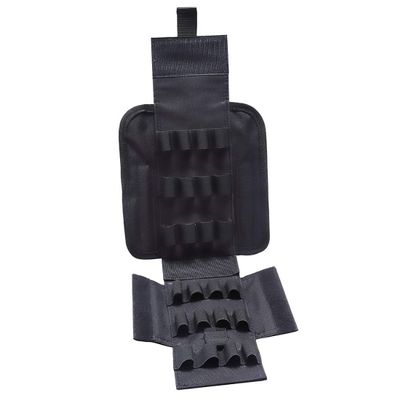 Binboll MOLLE Bullets Bag 16 Rounds Shotshell Nylon Accessory Bag for Belt Waistband Magazine Pouch (Black 25 Holes)