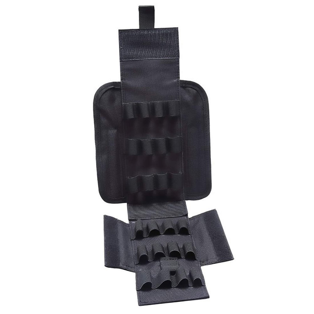Binboll MOLLE Bullets Bag 16 Rounds Shotshell Nylon Accessory Bag for Belt Waistband Magazine Pouch (Black 25 Holes)