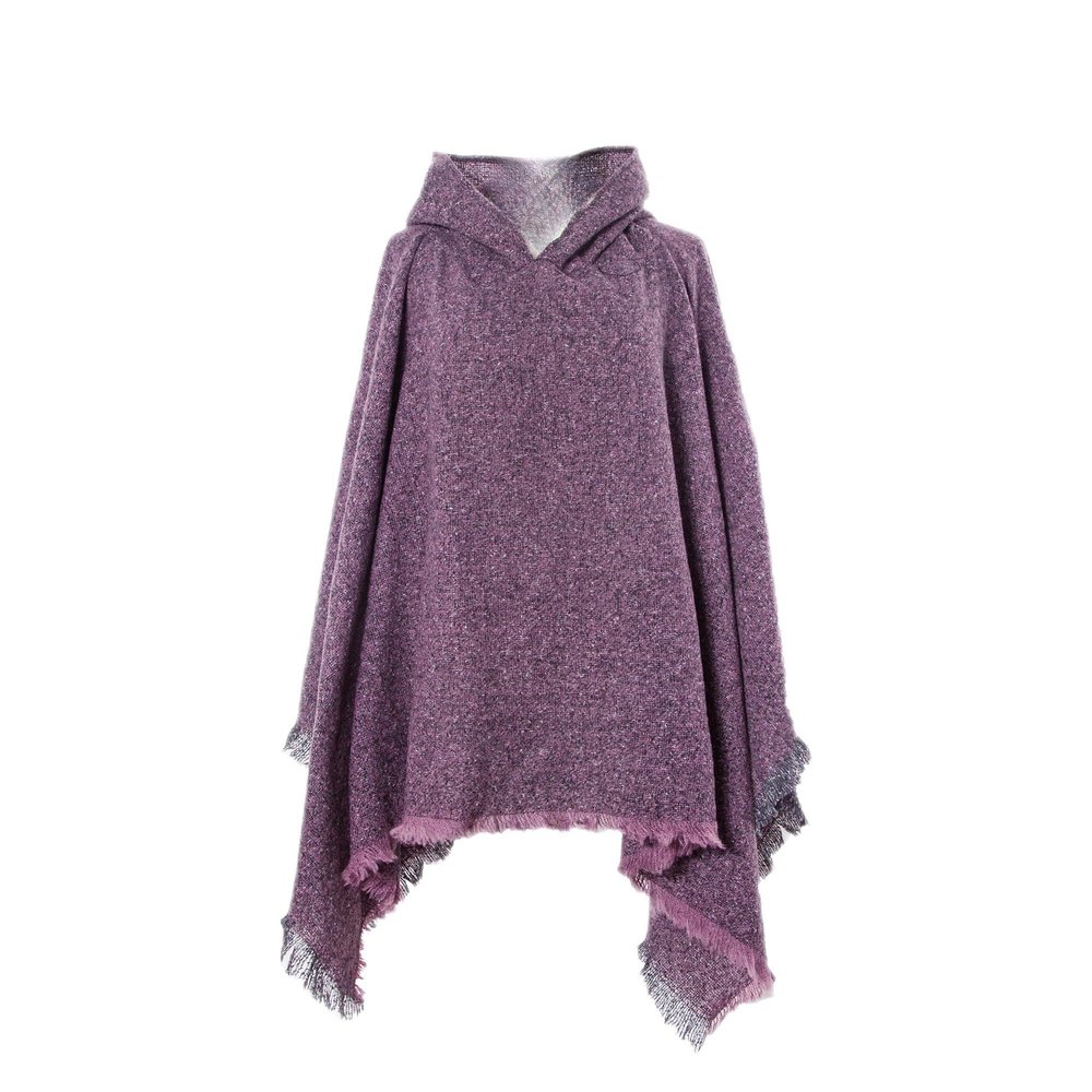 Shawl for Women Hooded Shawl Autumn and Winter Travel Thermal Head Cover Cloak Hoodie Tassel Shawl (DP3-08)