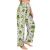 Ysidec Funny Frogs Green Women Lounge Pants Comfy Pajama Bottom Drawstring Sleepwear Long Pajamas Pants 2XL view 2