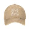 Just Another Sexy Bald Guy Cowboy Hat Men Vintage Baseball Cap Women Dad Hat Sun Hat Adjustable Trucker Hat Natural view 2