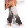 YOLAI Women Gradient Color Knee-High Socks Knit Stacked Socks Fall and Winter Warm Leg Warmers Stockings (Coffee, One Size) view 3