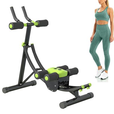Abdominal Coaster Ab Machine Foldable Exercise Equipment 440lbs Max Capacity, Less Stress on Neck & Back, Abdominal/Core Fitness Equipment