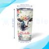 Hyturtle Personalized Cow Tumbler Cup Gifts For Women - Birthday Christmas Gifts For Cow Lovers - Cow Gifts - Animal Lover Gifts - Custom Name 20oz Insulated Stainless Steel Travel Tumbler view 4
