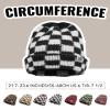 Croogo Beanie Men Slouchy Knit Skull Cap Warm Stocking Hats Women Winter Snow Ski Hat Cuffed Plaid Hat Toboggan Hats view 3