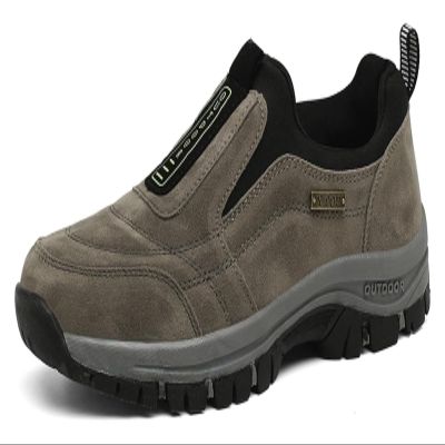 Men's Fashionable Outdoor Shoes Men's Hiking Shoes, Wide Breathable Non Slip Trial Hiking Shoes, Outdoor Hiking Orthopedic Shoes for Men, Blue/Khaki/Black(Khaki,9.5)