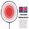ALPSPORT ALP-188 Air 10U G5 Super Light Professional Full Carbon Fiber Badminton Rackets Set of 2, Graphite Padel Badminton Racquets for Outdoor Backyard Sports Including 1 Carrying Bag (Black) view 4