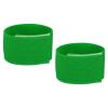 PATIKIL Boot Straps, 2 Pack Elastic Polyester Trousers Blouses Ankle Straps Pants Leg Bands with Hook and Loop for Hiking, Fishing, Hunting, 12", Green view 1