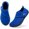 Rechtmien Boys Toddler Kid Water Shoes Barefoot Quick Dry Sports Swim Water Park Shoes Lightweight Non-Slip Garden Beach Pool Aqua Shoes Blue 12 Little Kid view 1