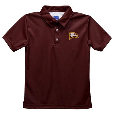 Vive La Fete Winthrop University Polo Shirts for Boys 100% Polyester - Embroidered Maroon Short Sleeve Polo Boys Shirt