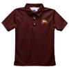 Vive La Fete Winthrop University Polo Shirts for Boys 100% Polyester - Embroidered Maroon Short Sleeve Polo Boys Shirt view 1