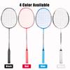 ALPSPORT ALP-188 Air 10U G5 Super Light Professional Full Carbon Fiber Badminton Rackets Set of 2, Graphite Padel Badminton Racquets for Outdoor Backyard Sports Including 1 Carrying Bag (Blue) view 3