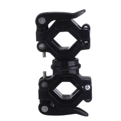BESPORTBLE 1 Set Bike Light Stand Bike Torch Holder Bike Torch Bracket Mounting Bracket Flashlight Mounting Rack 360 Rotatable Flashlight Holder Rotation Flashlight Holder Mountain Bike Iron