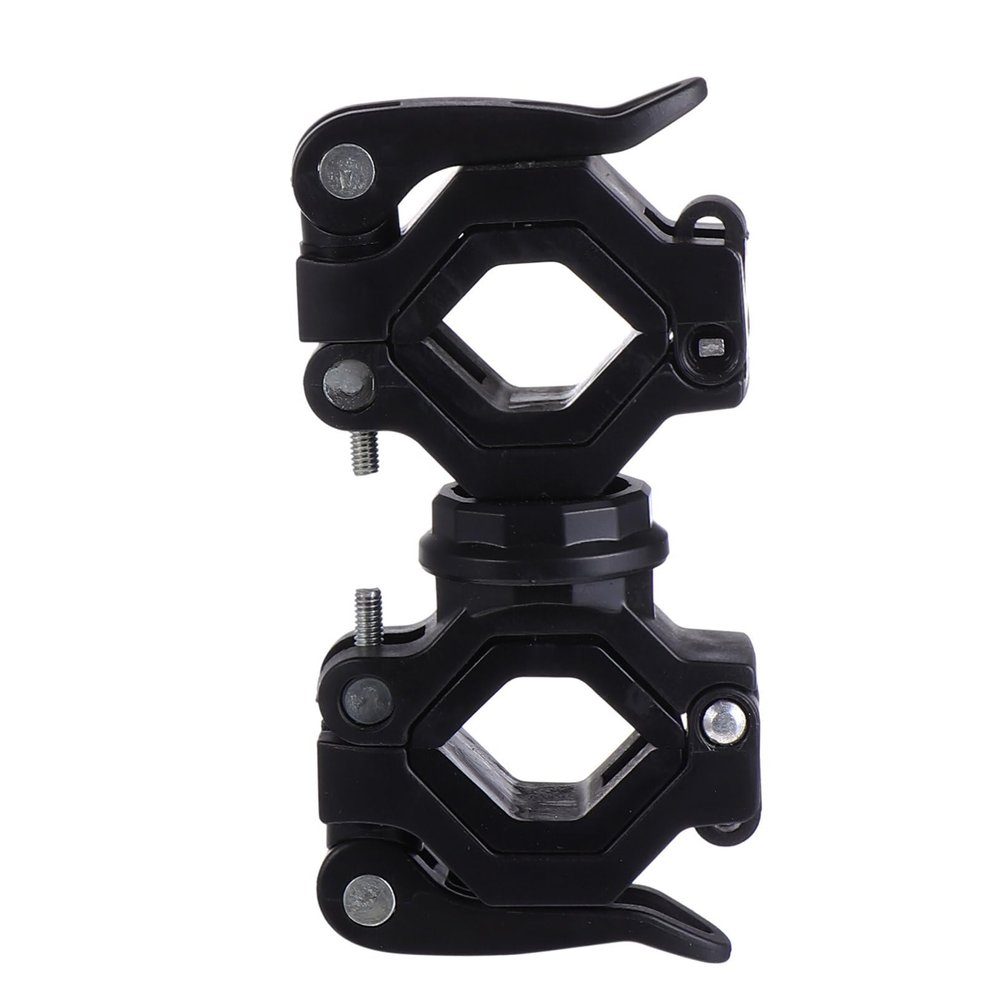 BESPORTBLE 1 Set Bike Light Stand Bike Torch Holder Bike Torch Bracket Mounting Bracket Flashlight Mounting Rack 360 Rotatable Flashlight Holder Rotation Flashlight Holder Mountain Bike Iron